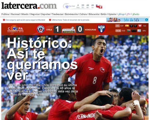 Chile beats Honduras in first World Cup match
